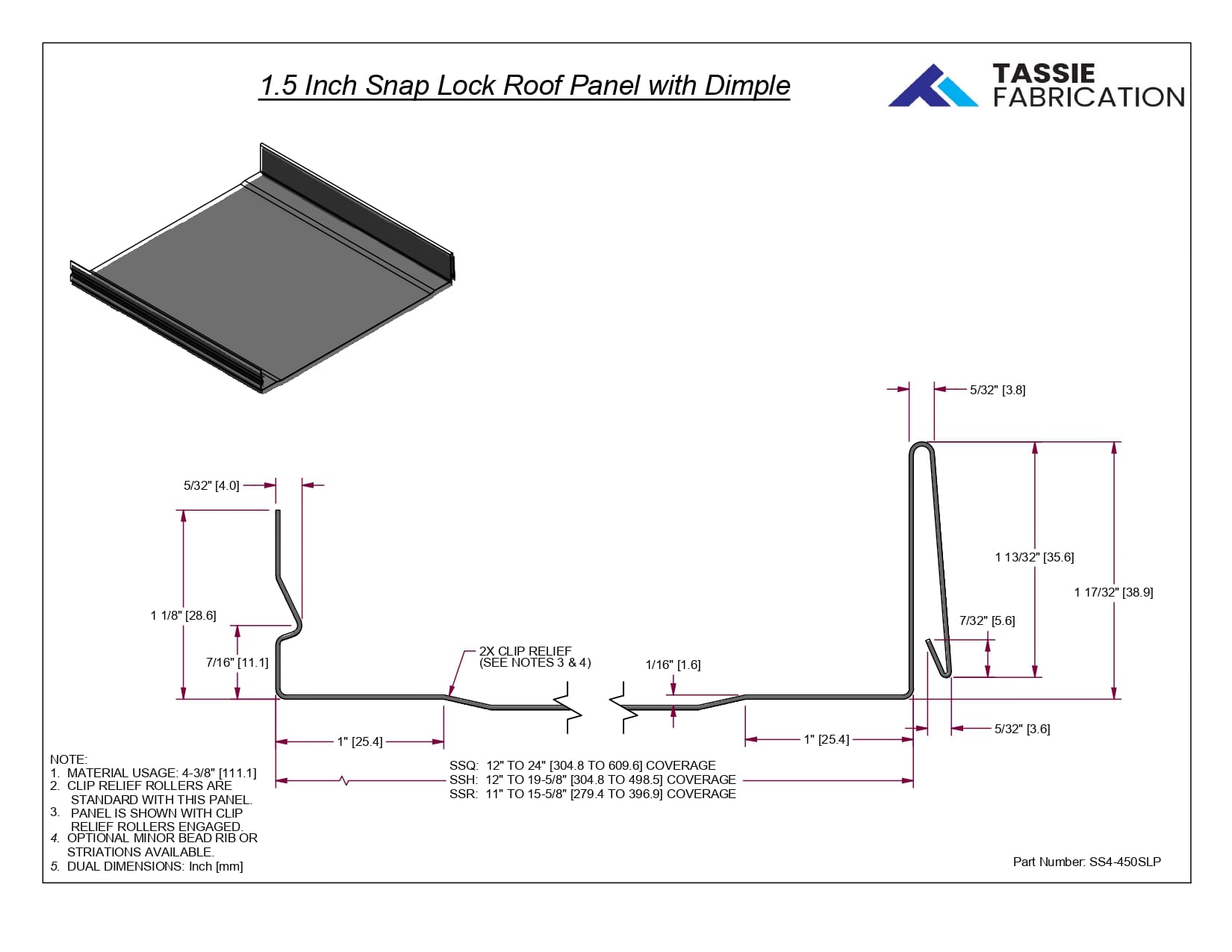 1.5 Inch Snap Lock Roof Panel with Dimple_page-0001